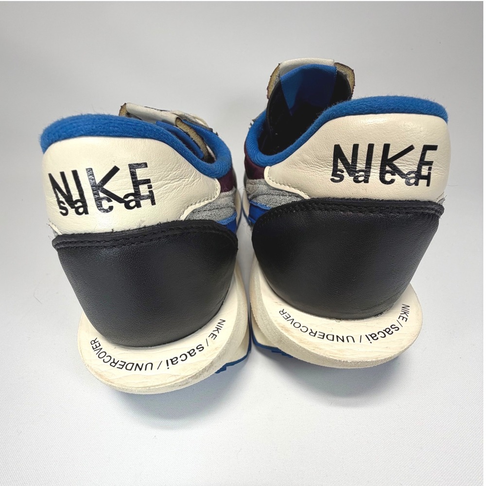 Nike Undercover Sacai LDWaffle Sneakers‎ Men's 12.5 Burgundy Blue DJ4877-600 - Picture 4 of 10